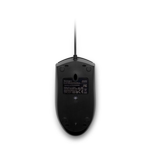 Ratón óptico lavable Kensington Pro Fit® con cable, negro
