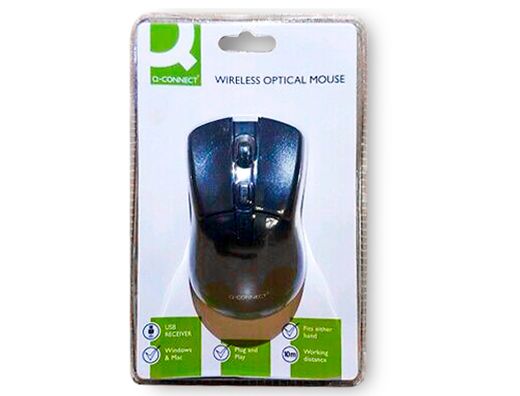 Raton Q-Connect Optico 1000 Dpi Inalambrico Nano Receptor Usb 2,4 Ghz