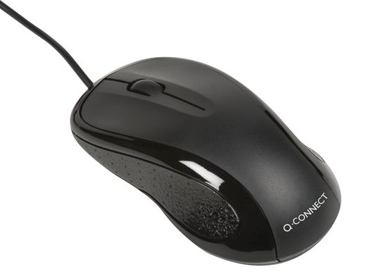 Raton Q-Connect Optico 800 Dpi Usb 1,5 Ghz Negro