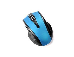 Raton q-connect optico inalambrico 1000 dpi receptor usb 2,4 ghz azul