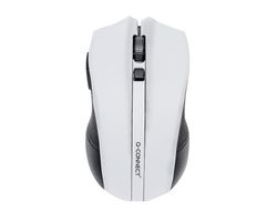 Raton q-connect optico inalambrico 1000 dpi receptor usb 2,4 ghz blanco