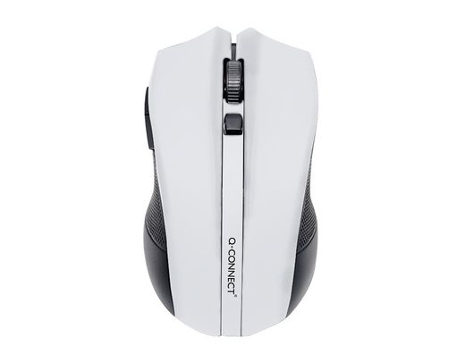 Raton q-connect optico inalambrico 1000 dpi receptor usb 2,4 ghz blanco