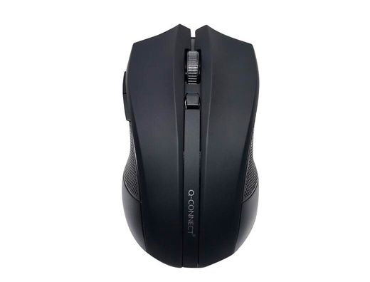 Raton q-connect optico inalambrico 1000 dpi receptor usb 2,4 ghz negro