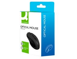 Raton q-connect optico inalambrico 1000 dpi receptor usb 2,4 ghz negro