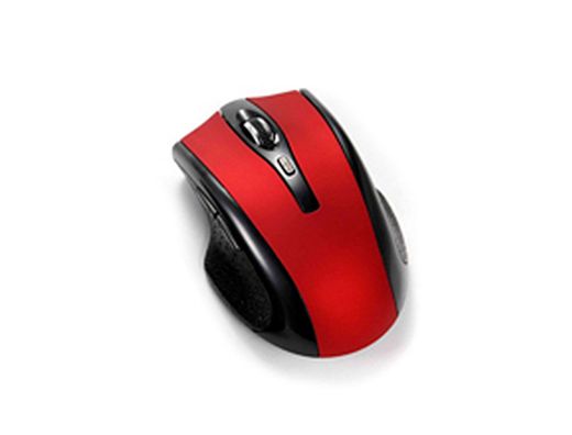 Raton q-connect optico inalambrico 1000 dpi receptor usb 2,4 ghz rojo