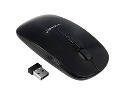 Raton q-connect optico inalambrico silencioso dpi 800/1200/1600 pilas aaa negro