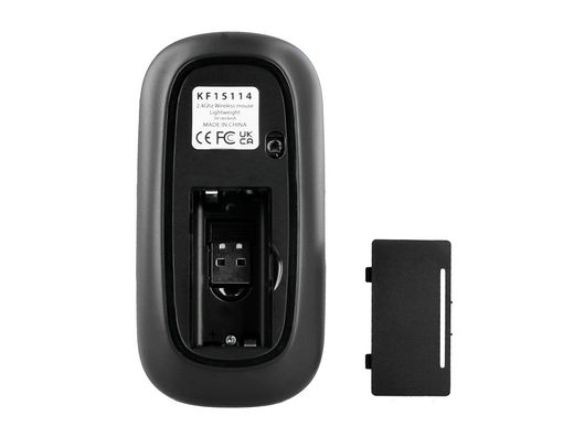 Raton q-connect optico inalambrico silencioso dpi 800/1200/1600 pilas aaa negro
