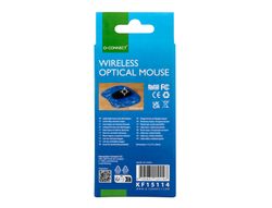 Raton q-connect optico inalambrico silencioso dpi 800/1200/1600 pilas aaa negro