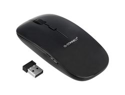 Raton q-connect optico inalambrico silencioso dpi 800/1200/1600 pilas aaa negro