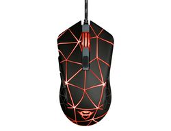 Raton trust gxt133 locx gaming optico luces led 800-4000 ppp 6 botones usb 2.0 cable 1,80 m color negro