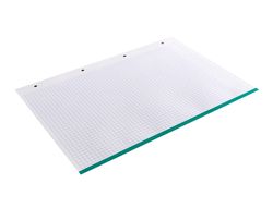Recambio antartik A4 80 hojas 90gr cuadro 5 mm 4 taladros bandas de 5 colores pasteles
