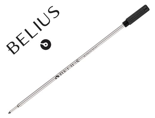 Recambio boligrafo belius con rosca negro caja 3 unidades