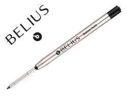 Recambio boligrafo belius negro 0,8 mm caja 3 unidades