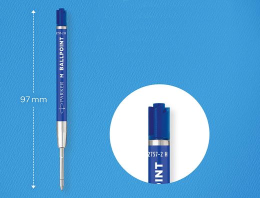 Recambio boligrafo parker originals economico azul punta media