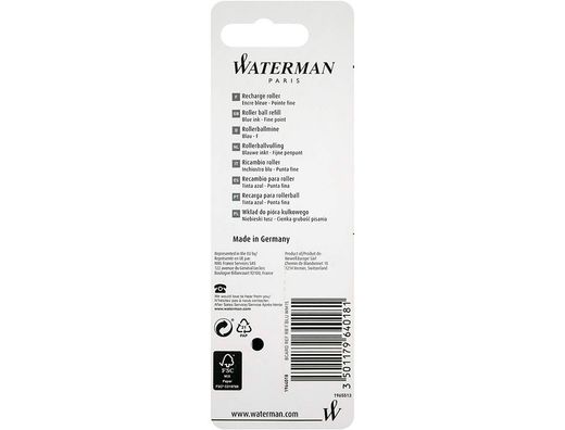 Recambio Boligrafo Waterman -Standar Maxima-53425-Negro