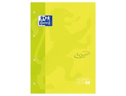 Recambio color 1 oxford din a4+ 80 hojas 90 gr cuadricula 5 mm tapa blanda 4 taladros lima touch