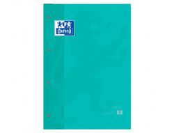 Recambio color 1 oxford din a4+ 80 hojas 90 gr cuadro 5 mm 4 taladros color ice mint