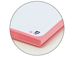 Recambio color 1 oxford din a4+ 80 hojas 90 gr cuadro 5 mm 4 taladros color rosa chicle