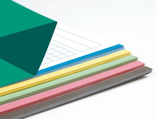Recambio Liderpapel A4 100 Hojas 100G/M2 Cuadro 4Mm con Margen 4 Taladros