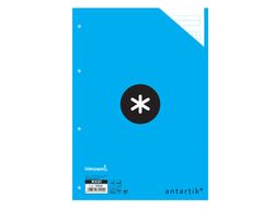 Recambio Liderpapel A4 100 Hojas 100G/M2 Cuadro 5 mm 4 Taladros Bandas de 5 Colores Antartik