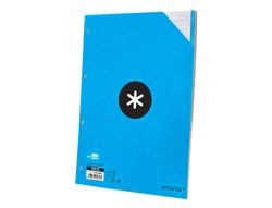 Recambio liderpapel a4 100 hojas 100g/m2 rayado horizontal 4 taladros bandas de 5 colores antartik