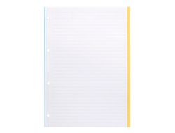 Recambio liderpapel a4 100 hojas 100g/m2 rayado horizontal 4 taladros bandas de 5 colores antartik