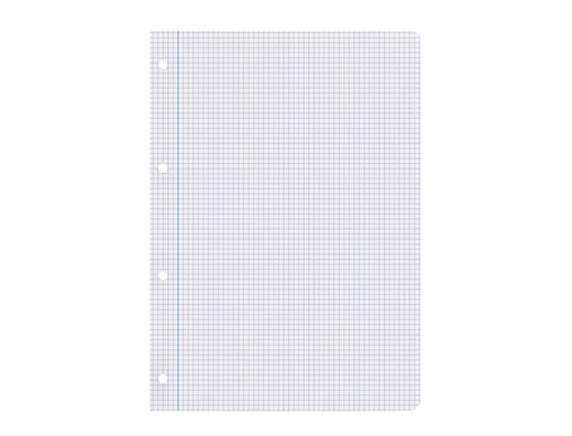 Recambio liderpapel A4 100 hojas 100gr cuadro 5mm con margen 4 taladros