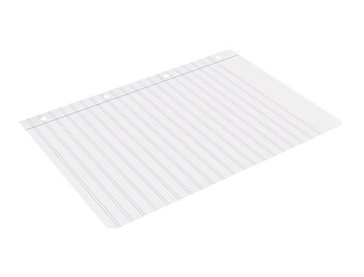 Recambio liderpapel A4 100 hojas 100gr pauta 3,5mm con margen 4 taladros