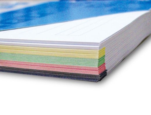 Recambio Liderpapel A4 120 Hojas 80G/M2 Cuadro 5Mm Sin Margen 4 Taladros Bandas de 5 Colores