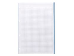 Recambio liderpapel A4 120 hojas 90gr cuadro 5 mm 4 taladros bandas de 5 colores pasteles