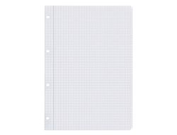Recambio liderpapel a4 200+50 hojas 90g/m2 cuadro 4 mm con margen 4 taladros