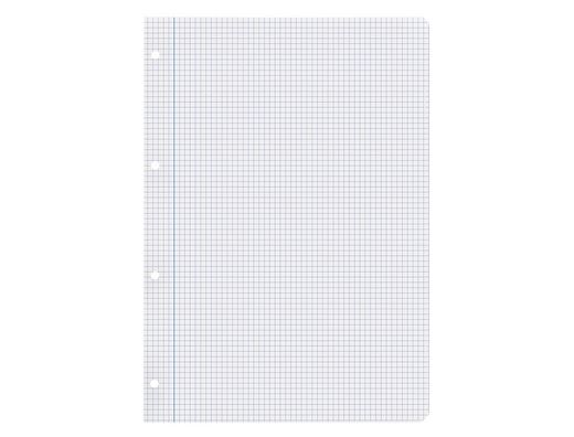 Recambio liderpapel a4 200+50 hojas 90g/m2 cuadro 4 mm con margen 4 taladros