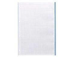 Recambio liderpapel a4 200+50 hojas 90g/m2 cuadro 5 mm 4 taladros bandas de 5 colores