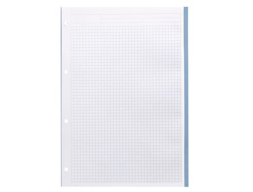 Recambio liderpapel a4 200+50 hojas 90g/m2 cuadro 5 mm 4 taladros bandas de 5 colores