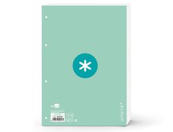 Recambio liderpapel a4 antartik 80 hojas 90g/m2 cuadro 5 mm 4 taladros 1 banda marco color menta