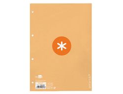 Recambio liderpapel a4 antartik 80 hojas 90g/m2 cuadro 5mm 4 taladros 1 banda con marco color amarillo