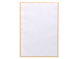 Recambio liderpapel a4 antartik 80 hojas 90g/m2 cuadro 5mm 4 taladros 1 banda con marco color amarillo