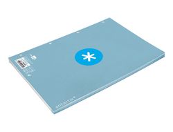 Recambio liderpapel a4 antartik 80 hojas 90g/m2 cuadro 5mm 4 taladros 1 banda con marco color celeste