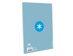 Recambio liderpapel a4 antartik 80 hojas 90g/m2 cuadro 5mm 4 taladros 1 banda con marco color celeste