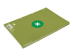Recambio liderpapel a4 antartik 80 hojas 90g/m2 cuadro 5mm 4 taladros 1 banda con marco color verde
