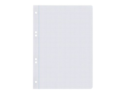 Recambio liderpapel A5 100 hojas 75gr cuadro 3mm con margen 6 taladros