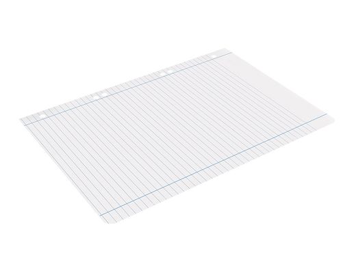 Recambio liderpapel din A5 100 hojas 75 gr horizontal con margen 6 taladros