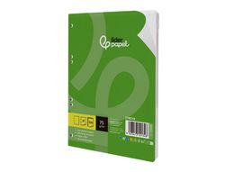 Recambio liderpapel din A5 100 hojas 75 gr liso sin margen 6 taladros