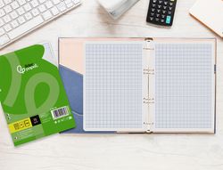 Recambio liderpapel din A5 100 hojas 75gr rayado nş 46 6 taladros