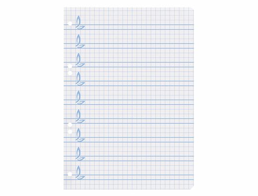 recambio liderpapel cuarto pautaguia 100 hojas 75 g cuadriculado pautado 5 mm con margen 6 taladros