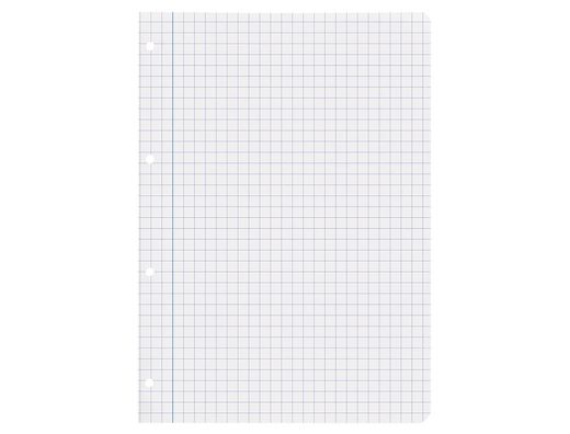 Recambio liderpapel A4 100 hojas 75gr cuadro 8mm con margen 4 taladros