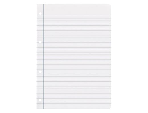 Recambio liderpapel A4 100 hojas 75gr horizontal con margen 4 taladros
