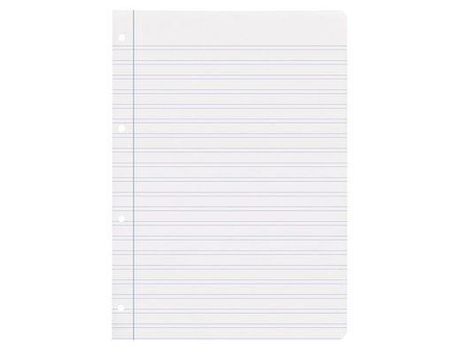 Recambio liderpapel din A4 100 hojas 75 gr pauta 4 3.5mm con margen 4 taladros