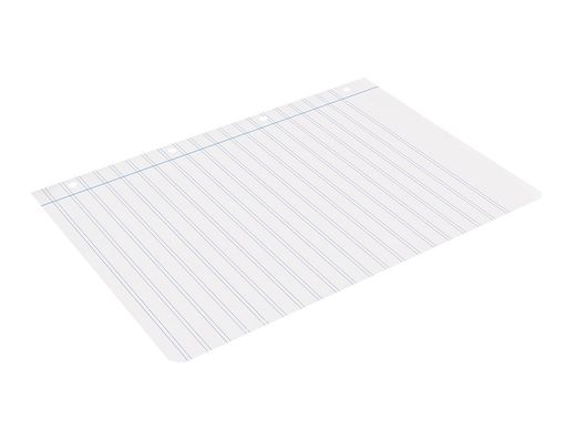 Recambio liderpapel A4 100 hojas 75gr pauta 5 2.5mm con margen 4 taladros