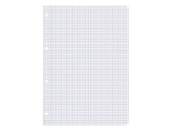 Recambio liderpapel A4 80 hojas 75gr cuadro 4 mm con margen 4 taladros
